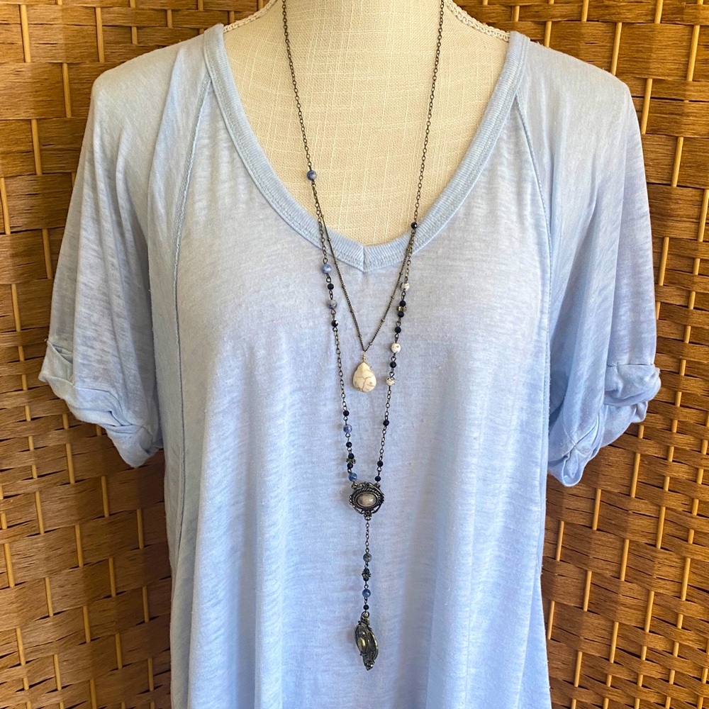 🎉 🎉 FREE PEOPLE NECKLANCE‼️